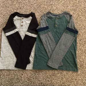 Two Henley Style Shirts